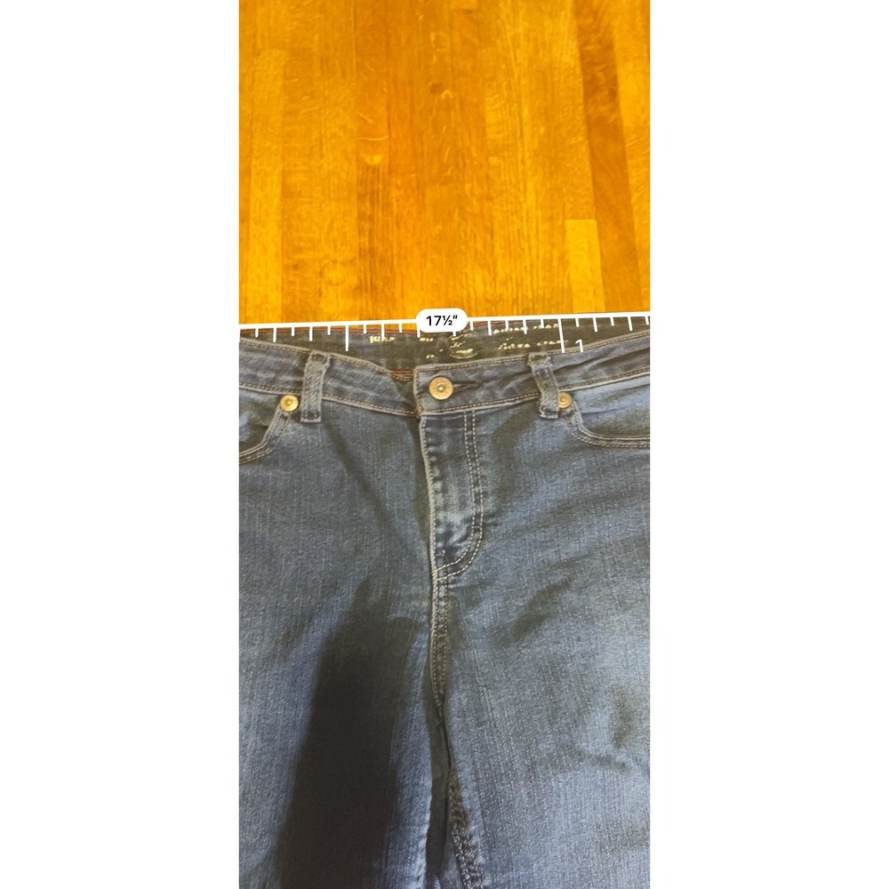 Dickies Women 10 Regular Blue Denim Stretch Bootcut Relaxed Y2K Retro‎ Jeans - Picture 3 of 9